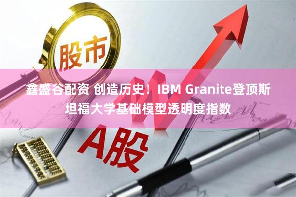 鑫盛谷配资 创造历史！IBM Granite登顶斯坦福大学基础模型透明度指数